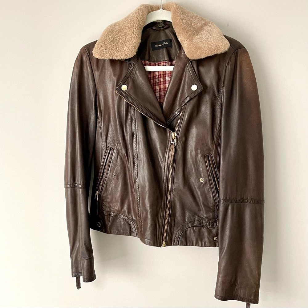Missimo Dutti aviator bomber jacket